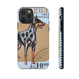 Doberman Dog Tough Phone Case