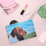 Basset Hound Dog Clutch Bag