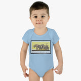 Elephant Herd Baby Onesie
