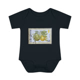 Lemon Citrus Stamp Baby Onesie