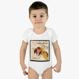 Bee Stamp Baby Onesie