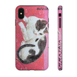 Black and White Cat Tough Phone Case