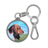 Basset Hound Dog Keyring