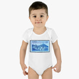 Norway Marina Stamp Baby Onesie