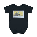 Bald Eagle Stamp Baby Onesie