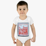 Columbia Castle Stamp Baby Onesie