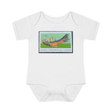 Haida Canoe Stamp Baby Onesie