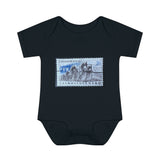 Bicycle Stamp Baby Onesie