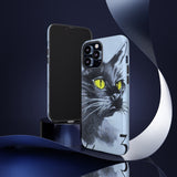 Black Cat Tough Phone Case