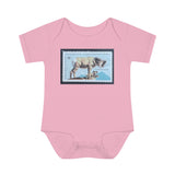 Bighorn Sheep Stamp Baby Onesie