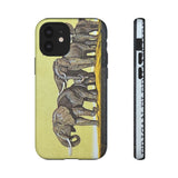 Elephant Herd Tough Phone Case