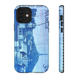 Norway Harbor Postage Stamp - Tough Phone Case