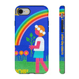 Rainbow Flower Tough Phone Case