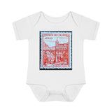 Columbia Castle Stamp Baby Onesie