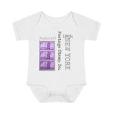 New York 1953 Postage Stamp - Infant Baby Rib Bodysuit 0M - 24Mo