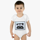 Panda Bear Asia Stamp Baby Onesie