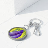 Eggplant Keyring