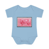 Betsy Ross Stamp Baby Onesie