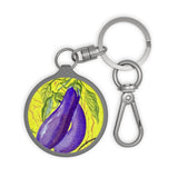 Eggplant Keyring