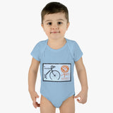 Bike Stamp Baby Onesie