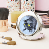 Black Cat Compact Travel Mirror