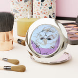 White Persian Cat Compact Travel Mirror