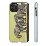 Elephant Herd Tough Phone Case