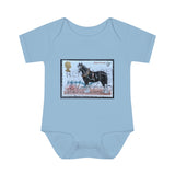 Shire Horse Stamp Baby Onesie