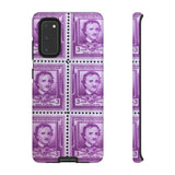 Edgar Allan Poe Stamps Tough Phone Case