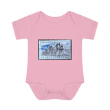Bicycle Stamp Baby Onesie
