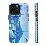 Norway Harbor Postage Stamp - Tough Phone Case