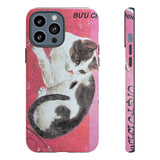 Black and White Cat Tough Phone Case