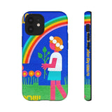 Rainbow Flower Tough Phone Case