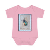 Beetle Stamp Baby Onesie