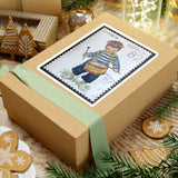 Little Drummer Kid Stamp Sticker