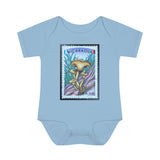 Mushroom Stamp Baby Onesie