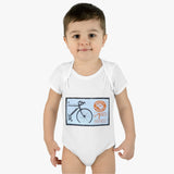 Bike Stamp Baby Onesie