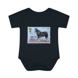 Shire Horse Stamp Baby Onesie