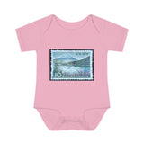 Mountains of Asia Stamp Baby Onesie