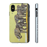 Elephant Herd Tough Phone Case