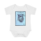Schnauzer Dog Stamp Baby Onesie