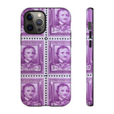 Edgar Allan Poe Stamps Tough Phone Case