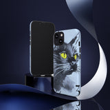 Black Cat Tough Phone Case