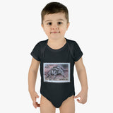 Spider Stamp Baby Onesie