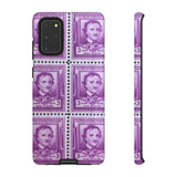 Edgar Allan Poe Stamps Tough Phone Case