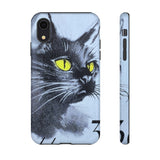 Black Cat Tough Phone Case