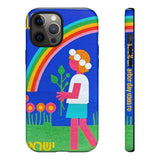 Rainbow Flower Tough Phone Case