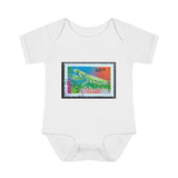 Praying Mantis Stamp Baby Onesie