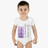 New York 1953 Postage Stamp - Infant Baby Rib Bodysuit 0M - 24Mo