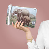 Elephant Stamp Clutch Bag